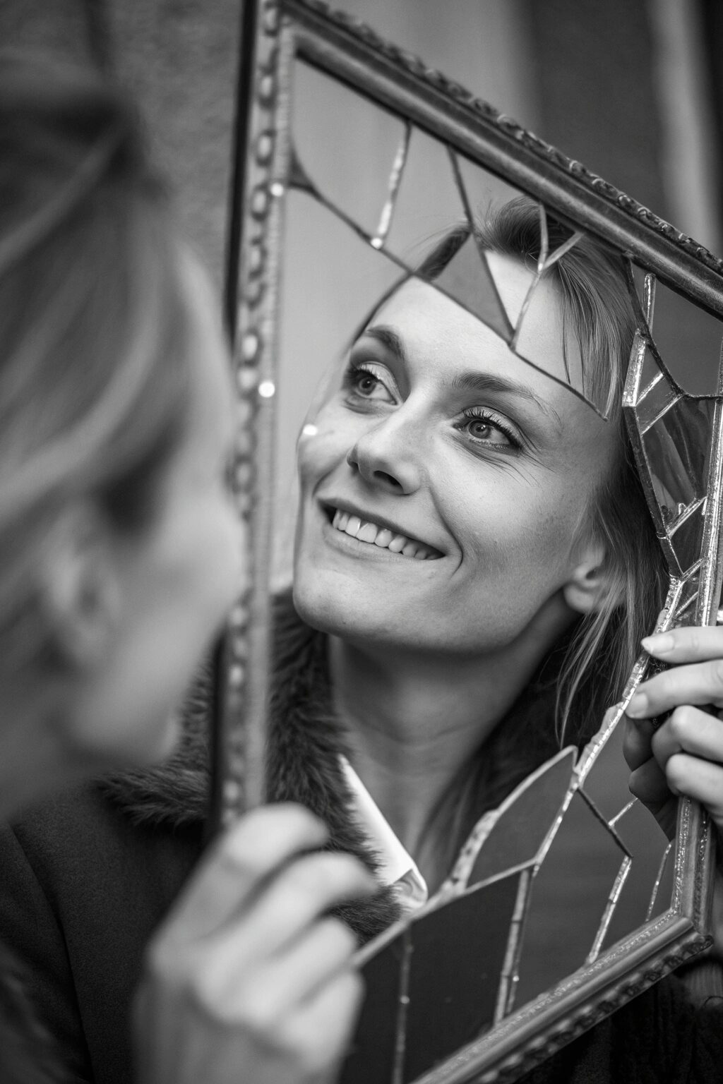 reflet miroir cassé